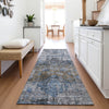 Piper Looms Mayfield Global AMF1144 Blue Machine Washable Area Rug Runner Lifestyle Image Feature