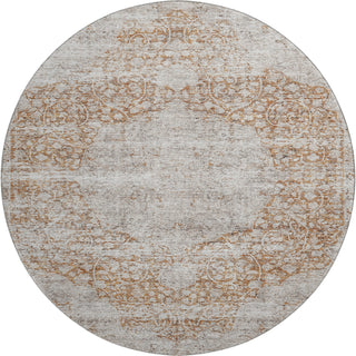Piper Looms Mayfield Global AMF1144 Copper Machine Washable Area Rug Round Main Image