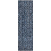Piper Looms Mayfield Damask AMF1145 Blue Machine Washable Area Rug Runner Main Image