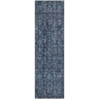 Piper Looms Mayfield Damask AMF1145 Blue Machine Washable Area Rug Runner Main Image