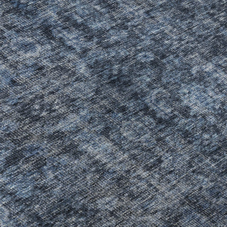 Piper Looms Mayfield Damask AMF1145 Blue Machine Washable Area Rug Swatch Image