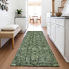 Piper Looms Mayfield Damask AMF1145 Cactus Machine Washable Area Rug Runner Lifestyle Image Feature