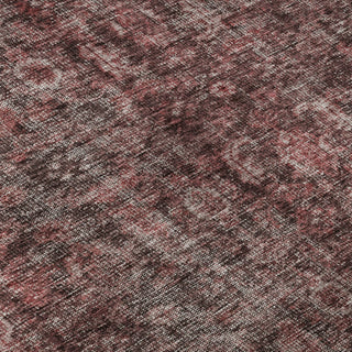 Piper Looms Mayfield Damask AMF1145 Pink Machine Washable Area Rug Swatch Image