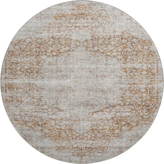 Piper Looms Mayfield Global AMF1146 Copper Machine Washable Area Rug Round Main Image