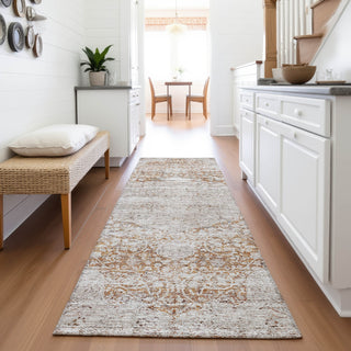 Piper Looms Mayfield Global AMF1146 Copper Machine Washable Area Rug Runner Lifestyle Image Feature