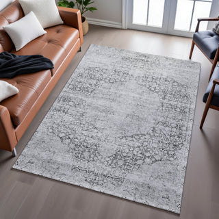 Piper Looms Mayfield Global AMF1146 Gray Machine Washable Area Rug Lifestyle Image Feature