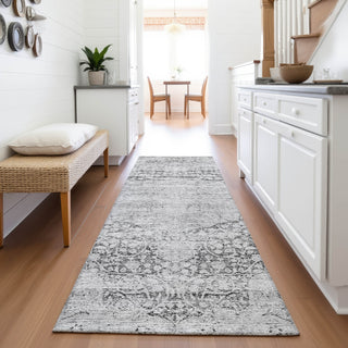 Piper Looms Mayfield Global AMF1146 Gray Machine Washable Area Rug Runner Lifestyle Image Feature