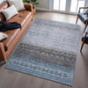 Piper Looms Mayfield Global AMF1147 Blue Machine Washable Area Rug Lifestyle Image Feature