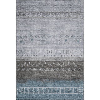 Piper Looms Mayfield Global AMF1147 Blue Machine Washable Area Rug main image