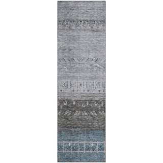 Piper Looms Mayfield Global AMF1147 Blue Machine Washable Area Rug Runner Main Image