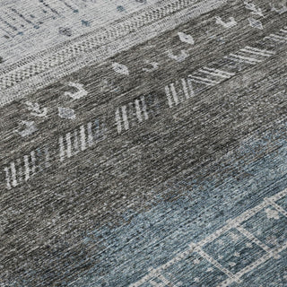 Piper Looms Mayfield Global AMF1147 Blue Machine Washable Area Rug Swatch Image