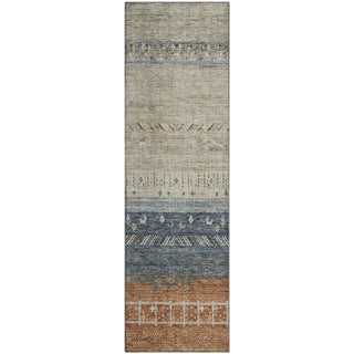 Piper Looms Mayfield Global AMF1147 Brown Machine Washable Area Rug Runner Main Image