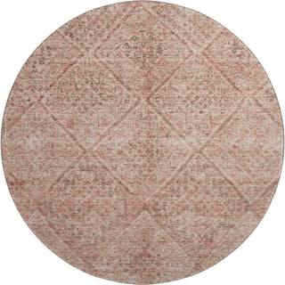 Piper Looms Mayfield Moroccan AMF1148 Pink Machine Washable Area Rug Round Main Image