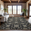 Piper Looms Mayfield Moroccan AMF1149 Black Machine Washable Area Rug Lifestyle Image Feature
