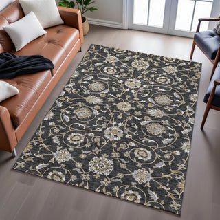 Piper Looms Mayfield Moroccan AMF1149 Black Machine Washable Area Rug Lifestyle Image Feature