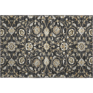 Piper Looms Mayfield Moroccan AMF1149 Black Machine Washable Area Rug Scatter Main Image