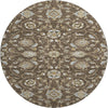 Piper Looms Mayfield Moroccan AMF1149 Chocolate Machine Washable Area Rug Round Main Image