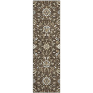 Piper Looms Mayfield Moroccan AMF1149 Chocolate Machine Washable Area Rug Runner Main Image