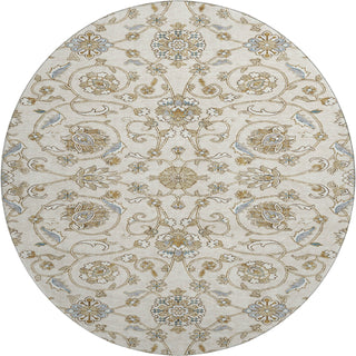 Piper Looms Mayfield Moroccan AMF1149 Ivory Machine Washable Area Rug Round Main Image