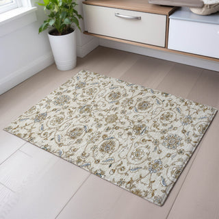 Piper Looms Mayfield Moroccan AMF1149 Ivory Machine Washable Area Rug Scatter Lifestyle Image Feature