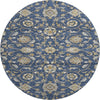 Piper Looms Mayfield Moroccan AMF1149 Navy Machine Washable Area Rug Round Main Image