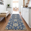 Piper Looms Mayfield Moroccan AMF1149 Navy Machine Washable Area Rug Runner Lifestyle Image Feature