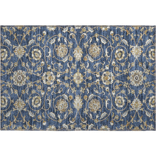 Piper Looms Mayfield Moroccan AMF1149 Navy Machine Washable Area Rug Scatter Main Image