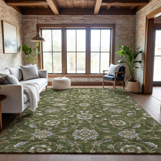 Piper Looms Mayfield Moroccan AMF1149 Olive Machine Washable Area Rug Lifestyle Image Feature