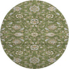 Piper Looms Mayfield Moroccan AMF1149 Olive Machine Washable Area Rug Round Main Image