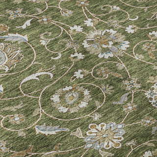 Piper Looms Mayfield Moroccan AMF1149 Olive Machine Washable Area Rug Swatch Image