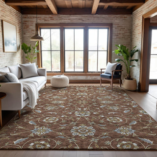 Piper Looms Mayfield Moroccan AMF1149 Paprika Machine Washable Area Rug Lifestyle Image Feature