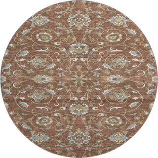 Piper Looms Mayfield Moroccan AMF1149 Paprika Machine Washable Area Rug Round Main Image