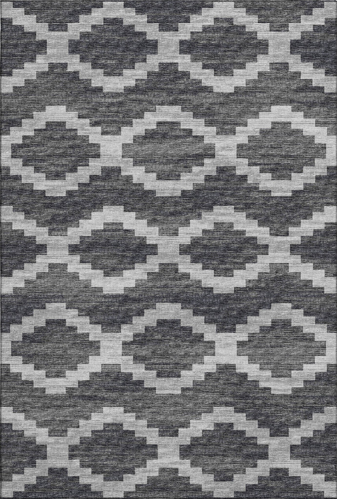 Piper Looms Mayfield Tribal Diamond AMF115 Gray Machine Washable Area Rug main image