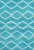 Piper Looms Mayfield Tribal Diamond AMF115 Turquoise Machine Washable Area Rug main image