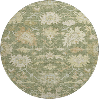 Piper Looms Mayfield Global AMF1150 Aloe Machine Washable Area Rug Round Main Image