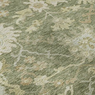 Piper Looms Mayfield Global AMF1150 Aloe Machine Washable Area Rug Swatch Image