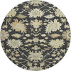 Piper Looms Mayfield Global AMF1150 Black Machine Washable Area Rug Round Main Image
