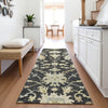 Piper Looms Mayfield Global AMF1150 Black Machine Washable Area Rug Runner Lifestyle Image Feature