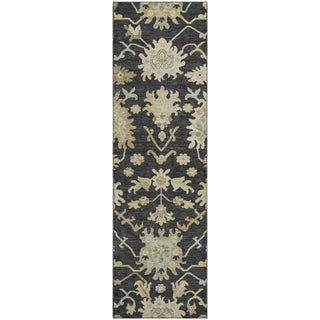 Piper Looms Mayfield Global AMF1150 Black Machine Washable Area Rug Runner Main Image