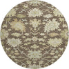 Piper Looms Mayfield Global AMF1150 Chocolate Machine Washable Area Rug Round Main Image
