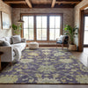Piper Looms Mayfield Global AMF1150 Eggplant Machine Washable Area Rug Lifestyle Image Feature