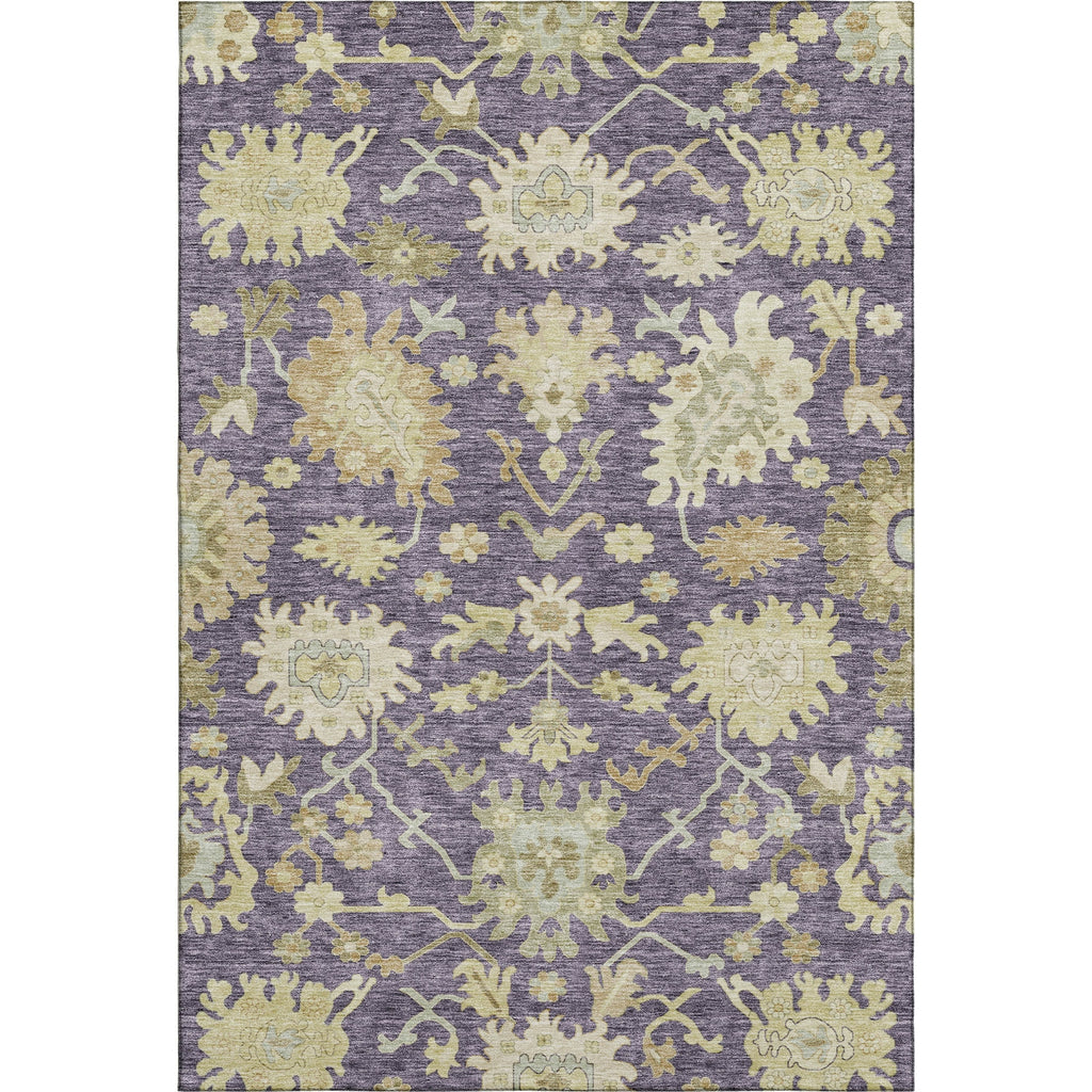 Piper Looms Mayfield Global AMF1150 Eggplant Machine Washable Area Rug main image