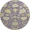 Piper Looms Mayfield Global AMF1150 Eggplant Machine Washable Area Rug Round Main Image