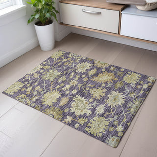 Piper Looms Mayfield Global AMF1150 Eggplant Machine Washable Area Rug Scatter Lifestyle Image Feature