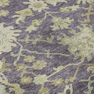 Piper Looms Mayfield Global AMF1150 Eggplant Machine Washable Area Rug Swatch Image