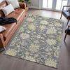 Piper Looms Mayfield Global AMF1150 Gray Machine Washable Area Rug Lifestyle Image Feature
