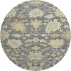 Piper Looms Mayfield Global AMF1150 Gray Machine Washable Area Rug Round Main Image