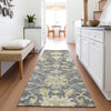 Piper Looms Mayfield Global AMF1150 Gray Machine Washable Area Rug Runner Lifestyle Image Feature
