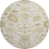 Piper Looms Mayfield Global AMF1150 Ivory Machine Washable Area Rug Round Main Image