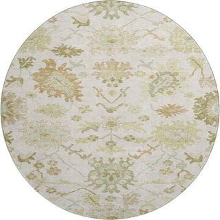Piper Looms Mayfield Global AMF1150 Ivory Machine Washable Area Rug Round Main Image